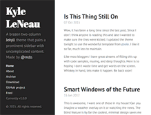 Tablet Screenshot of kyleleneau.com